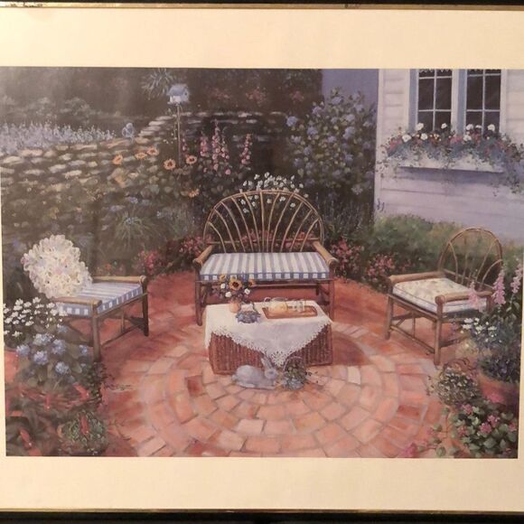 Vintage Patio Flower Garden Art - Picture 2 of 8